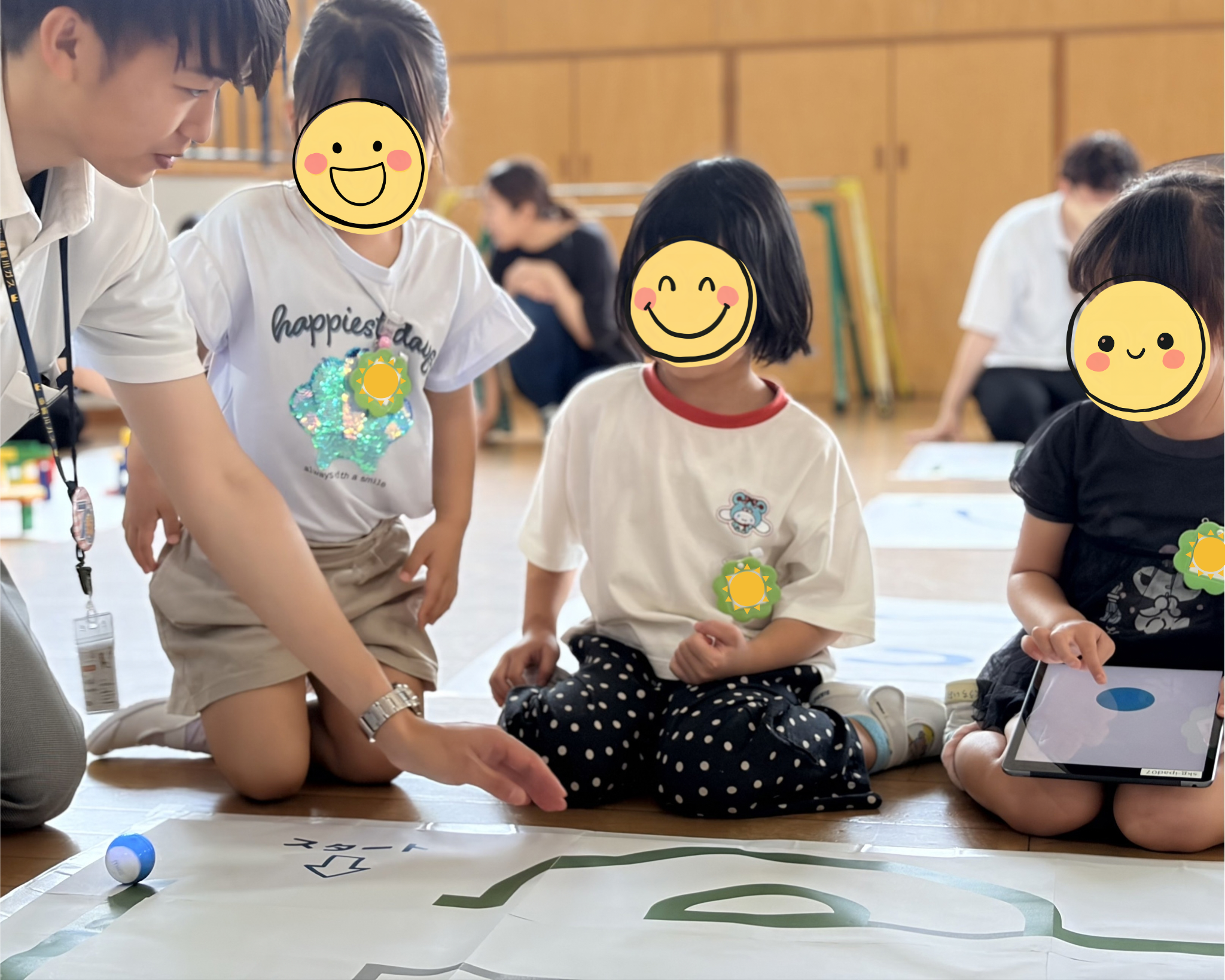 迷路チャレンジに挑戦する子どもたちの様子