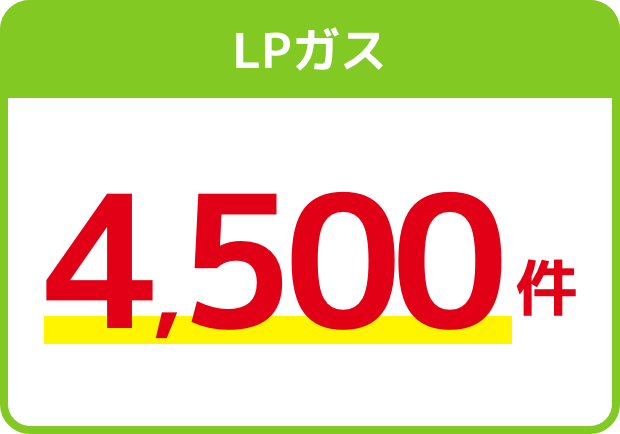 LPガス4,500件